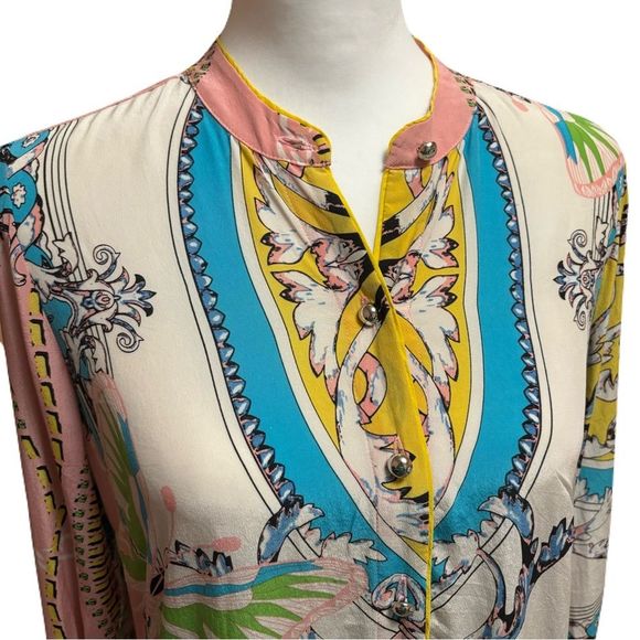Hale Bob Multicolor Silk Blouse | Sz. S | EUC - Picture 2 of 13